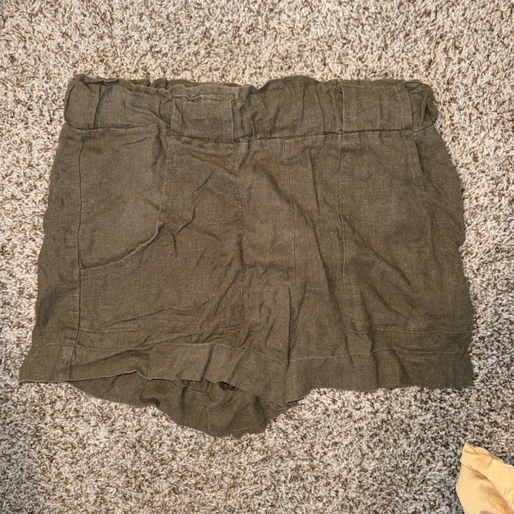 Deep Army Green Shorts